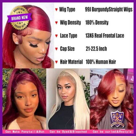 30 Inch Human Hair Wig HD Transparent Lace Straight 180% Density main image 4
